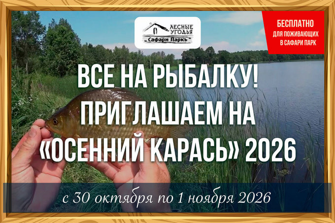 Соревнования по спортивной рыбалке "Осенний карась 2026"